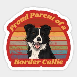 Proud Parent of a Border Collie Sticker